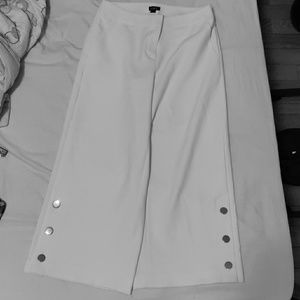 NEW white culotte pants